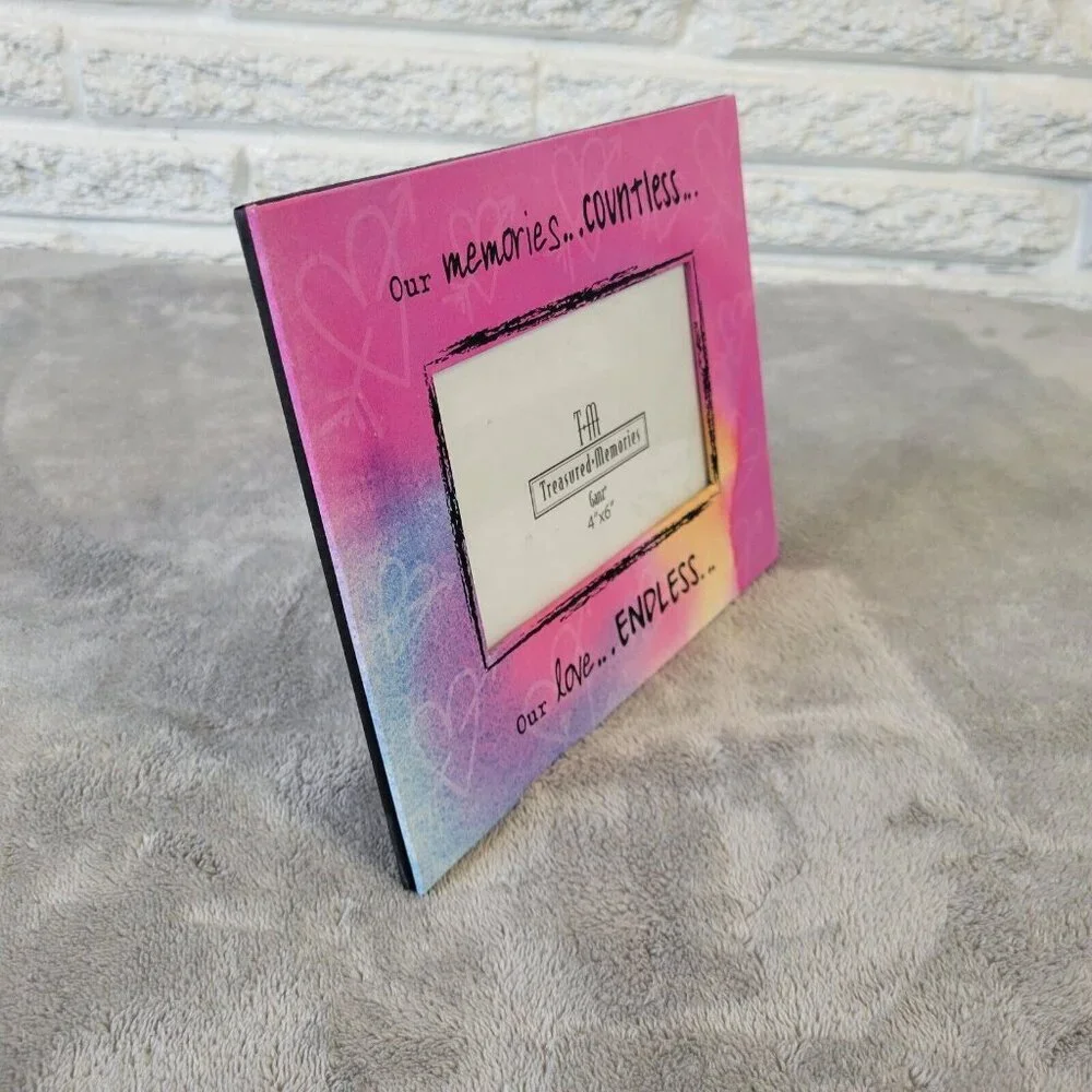 Ganz Pink Photo Frame 4x6 Small Elegant Free Standing Tabletop Picture S63E